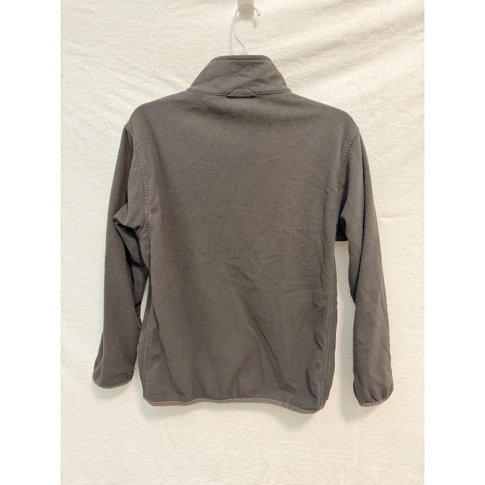 The North Face Mens XL Gray Full Zip Fleece Jacket Mock Neck TKA 100 Logo